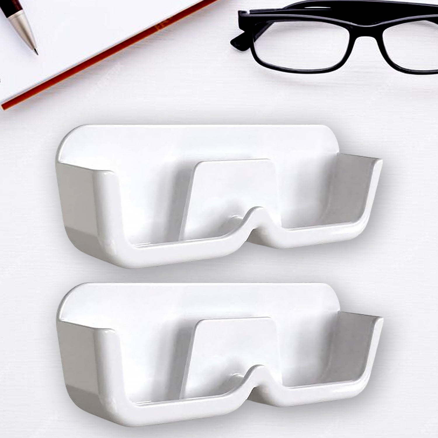 17823 Wall Mount Sunglass Organizer Simple Space Saving Glasses Storage Box Eyewear Stand Holder for Showcase Bedroom Apartment With 2 pc Double Sided Adhesive Sticker (2 Pcs Set) 17823 Wall Mount Sunglass Organizer Simple Space Saving Glasses Storage Box Eyewear Stand Holder for Showcase Bedroom Apartment With 2 pc Double Sided Adhesive Sticker (2 Pcs Set)